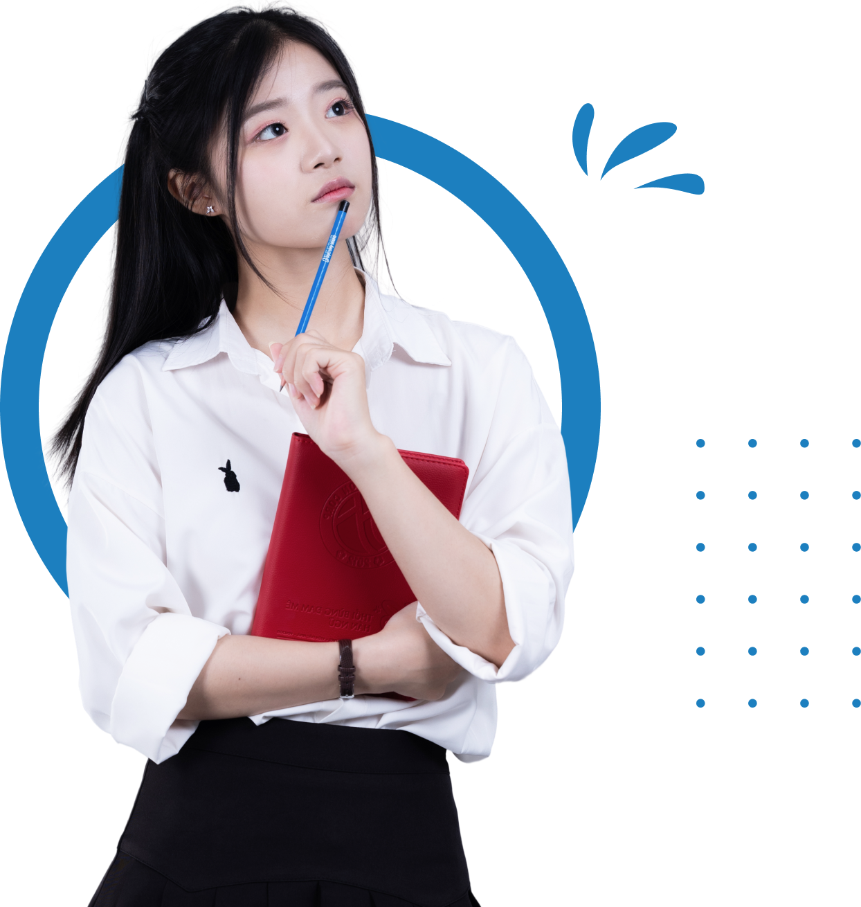Người học tiếng Trung đang suy nghĩ